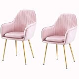 Moderne Küchen-Esszimmerstühle, Samt-Esszimmerstühle, 2er-Set, Küchenstuhl, Wohnzimmersessel, verstellbare Drehung, Rutschfester Fuß aus Edelstahl, für Make-up-Stuhl, Küchenstuhl