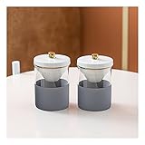 Aschenbecher Glasaschenbecher, 2-Pack, for Wohnkultur und Vatertagsgeschenk, Glasaschenbecher Set Glass Aschenbecher for Zigaretten Aschenbecher für Draussen (Color : C)