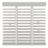 DLLY Massivholz Venezianische Jalousie, Horizontal Fenster Jalousien, Verdunkelung/Sonnenschutz Venezianische Jalousette, Naturholzrollos 40-150cm/16-59in Breit,WxH-125x175cm/49 * 69in