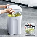 Woodey Intelligenter Mülleimer Atik Sensor Mülleimer Smart Sensor Elektrischer Abfalleimer Hausmülleimer for Küche Badezimmer Müll (Size : 16L) liuguifeng (Size : 14L)