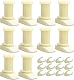 Sockel Möbelfüße Nivellierfuß, verstellbare Schrankbeine aus Kunststoff, Ersatz für Schrankfußbeine, für Kickboard-Clips, Küche, Badezimmer, Tisch, Stuhl (Farbe: 10 Stück, Größe: 12-16 cm)