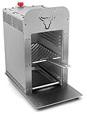 Original Beeftec Hotbox | Made in Germany | über 800 Grad Oberhitze-Gasgrill aus Edelstahl | inkl. Grillrost, Grillhandschuhe, Gastroschale u.v.m.