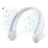 AmyFei Hals Ventilator, Mini USB der blattlose Halsventilator, 3fach einstellbarer USB Tragbare Halsventilator, geeignet für Outdoor-Sportarten, zu Hause, im Büro, Camping, Reisen,Geschenk zum