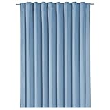 Gardine XXL Dekoschal Blickdicht Verdunkelungsgardine Thermogardine HxB 245x275 cm Kälte- und Wärmeisolierung …auspacken, aufhängen, fertig! Vorhang Typ139 (hellblau)