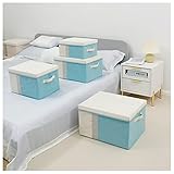 YPSOU Aufbewahrungsboxen Für Kleidung, 2 Stück, Faltbar, Farbe, Wildleder, Schubladen-Organizer, Kleiderschrank-Organizer Für Kleidung, Decken, Bettwäsche(Size:Large)