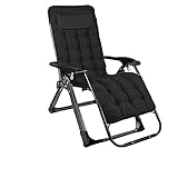 GgzOne Zero Gravity Loungesessel, Zero Gravity Outdoor-Stuhl, klappbar, Liege-Gartenstühle, Strand-Lounge-Stuhl for Hof und Terrasse,D Lounge-Sessel