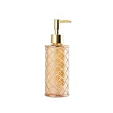 Flüssigseifenspender Handglas Seifenspender, Teller Flüssig Seifenspender for Küche, Handgeruch Seifen Detergentl Shampoo Pumpe, ideal for Badezimmer Arbeitsplatte, Küche, Waschküche Pumpseifenspender