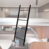 Etagenbett Leiter Verstellbare RV Stufenleiter für Reisemobile, Platzsparende 4/5 Stufenleiter für Doppelstockbetten, Universal Schlafsaal Bett Dekoration Leiter (Size : 130cm(51'))