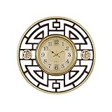 Wanduhr Große dekorative Wanduhr im chinesischen klassischen Stil Wanduhr Wohnzimmer