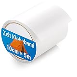 ecooe Zelt Klebeband 5M x 10CM Zelt Klebebänder Reparaturband Transparent wasserdichte Professionell geeignet für PVC-beschichtetes Markisen Sonnenschirm Pavillon Partyzelt Flicken