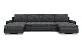 Sofini Ecksofa Tokio III mit Schlaffunktion! Best ECKSOFA! Couch mit Bettkästen! Best! (LAWA 17 + Soft 11), Länge: 296 cm, Breite: 160 cm, Höhe: 85 cm