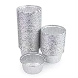 Einweg-Backformen aus Aluminium, für Cupcakes, Eiercremes, Muffins, Törtchen – 150 ml - 100 Stück