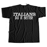 As Worn by Madonna T T-Shirts Hemden - Italians Do It Better Classic 80's Pop Inspired(X-Large)