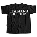 As Worn by Madonna T T-Shirts Hemden - Italians Do It Better Classic 80's Pop Inspired(X-Large)