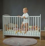 ALAVYA HOME® Babybett Storm I 2 in 1 Kinderbett umbaubar zum Juniorbett Gitterbett 60x120 cm ohne Matratze