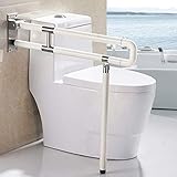 Stützklappgriff Behindertengerecht Toiletten Stütz Haltegriff Hochklappbar Robust & Solide Verarbeitet Aufstehhilfe Seniorengerecht Wandmontage Im Badezimmer