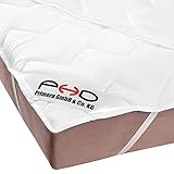 PHD Primera Matratzenschoner 100x200 cm auch für hohe Matratzen. 60°C waschbar für mehr Hygiene im Bett. Gestepptes Unterbett auch für Boxspringbetten, Topper und Wasserbetten