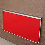 Klappbarer Wandtisch, schlanke Kantenhalterung aus Aluminiumlegierung, Computertisch, Schreibtisch, Küche, Esstisch für Büro/Waschküche, C-100 x 58 cm/39 x 23 Zoll (C100