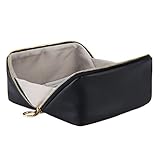 KALIDI Groß Kapazität Kosmetiktasche Damen Mäppchen Make Up Bag Schminktasche Federmäppchen Kosmetik Reise Täschchen (Schwarz)