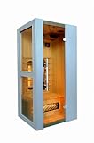 Levi 2 Vollspektrum 2 Personen Infrarotkabine & Infrarotsauna / 1600 Watt/Infrarot Wärmekabine und viele Extras (Strahler IR-A, IR-B und IR-C) FULL SPEKTRUM