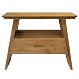 Waschbeckenunterschrank Helena Teak Massivholz Breite vom Unterschrank 105 cm