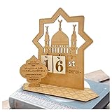 JUKIDS Adventskalender Ramadan Wiederverwendbar,30 Tage Ramadankalender FüR Kinder Einfach Zu Montieren,Rustikal Ramadan Calender Countdown-Kalender für Zuhause