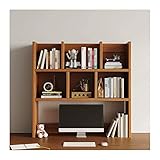 büro bücherregal Bücherregal, Schreibtisch-Organizer, Lagerregal, freier Stil, Bücherregal, Holz-Arbeitsplatten-Bücherregal for Büro, Küche, Badezimmer (Braun) desktop-bücherregal ( Size : L70xD20xH70