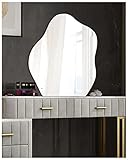 JMITHA Wandspiegel Asymmetrisch Spiegel Asymmetrisch Dekorative Wandspiegel Asymmetrischer Spiegel Spiegelfliesen Selbstklebend Wandspiegel Badezimmerspiegel HD Wandspiegel aus Glas Tischspiegel