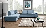 HUIJK Schlafsofa Ecksofa Schlafsofa Hellblau Ottomane Links
