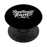 Rezeptionist Team Job Secretary Rezeptionisten PopSockets mit austauschbarem PopGrip