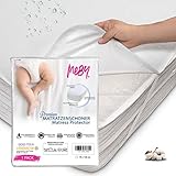 MEBY 70x140 cm wasserdichter Matratzenschoner für Baby. Atmungsaktive Matratzenauflage aus Baumwolle. Matratzenschutz, wasserdicht, nässeschutz. Elastisch, ohne Knistern. Inkontinenzauflage