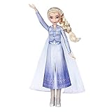 Hasbro E6852GC0 Disney Die Eiskönigin Singende ELSA Puppe mit Musik in blauem Kleid zu Disneys Die Eiskönigin 2, Spielzeug für Kinder ab 3 Jahren