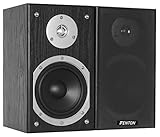 Fenton SHFB55B HiFi Lautsprecher passiv, Regallautsprecher Paar, 280 Watt 5 Zoll, Kompaktlautsprecher, Lautsprecherboxen für Zuhause, Büro, Werkstatt oder Studio