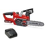 Einhell Akku-Kettensäge GE-LC 18/25-1 Li Kit Power X-Change (18V, OREGON Qualitätsschwert/-kette, Rückschlagschutz, inkl. 3,0 Ah-Akku und Schnellladegerät)