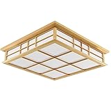 RCIDOS Schlafzimmer-LED-Deckenleuchte – Unterputz-Lampenschirm Aus Holz 3000K-6000K Moderne Deckenleuchte Deckenleuchten Für Den Flur Über Der Decke für Bar, Küche, Wohnzimmer