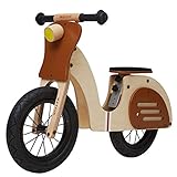 Hejok Kinder Laufrad Holz, Laufrad Aus Holz FüR Kinder - Laufrad - Erstes Fahrrad - Trainingsrad - Kleinkinderfahrrad