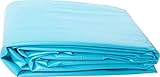 Poolomio PVC-Poolfolie rund, hochwertige & kältebeständige Poolinnenfolie für Schwimmbecken, Ersatzfolie Stärke 0,4 mm, Poolinnenhülle geeignet für Stahlwandpools mit Ø 360 x 120 cm, blau