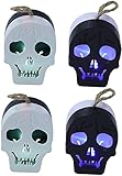 HONTIN 4 Stücke Heimdekoration Lichter Ornamente Für Kinder Led Teelichter Vintage Wohnkultur Halloween Tischkerze Decoraciones Para Cuartos Gefälschte Lichtkerzen Halloween Handlampe Geschenk