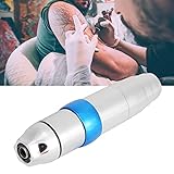 YUYTE Tattoo Stift, Professioneller Starker Motor Elektrischer Tattoo Stift Maschine Tattoo Künstler Werkzeug RCA Schnittstelle für Patronennadeln[Silber]