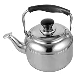 Anneome Edelstahl-Wasserkocher Camping-Wasserkrug Wasserkocher Für Induktionskochfeld Teekanne Teekocher Wasserkocher Japanischer Tetsubin-Wasserkocher Pfeifkessel