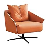 KITCISSL Sessel Modern Design Lounge Chairs Lazy Leisure Sofa Chair Sessel für Balkon, Schreibtisch Stuhl Moderne Ohrensessel Burostuhle Gaming für Wohnzimmer, Schlafzimmer (Color : Orange)