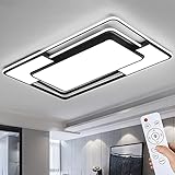 Style home LED Deckenleuchte Deckenlampe 150W Deckenbeleuchtung, dimmbar mit Fernbedienung 3000-6000K, moderne Leuchte für Wohnzimmer, Schlafzimmer Büro (90 * 60 * 6cm)