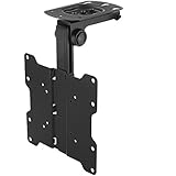 deleyCON Universal TV & Monitor Deckenhalterung 17'-37' Zoll (43cm - 94cm) - Bis 20Kg & VESA 200x200mm - 90° Schwenkbar - TV Decken Halterung