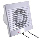 OUSIKA Quare Abluftventilator, Badezimmer, Glas, installiert, Hochleistungs-Luftaustausch, Dunstabzugshaube, Küche, Toilette, Stummschaltung, Rauchabzugsventilator Ventilatoren