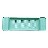 YANJ Badewannen-Caddy-Tablett Ausziehbares Badewannen-Tablett-Rack Multifunktions-Anti-Rutsch-Badewanne-Caddy-Tablett Badewannenbrücke mit tragbarem Griff Weinglashalter und Handtuchhalter Duscha