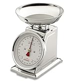 Praktische Küchenwaage bis 10kg verchromt Waage Küche retro nostalgie