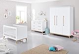 Pinolino Babyzimmer komplett Set Riva extrabreit groß, weiß