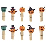 Cabilock 10 Stücke Holz Wäscheklammern Kleine Wäscheklammern Für Bilder Mini Kleidung Für Handwerk Kleidung Kleidung Fotopapier Klammern Fotopapier Wäscheklammern Halloween Holzklammern