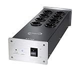 Dynavox HiFi-Netzfilter X4100S, Mehrfach-Steckdose mit 8 Steckplätzen, mit LED-Kontrollleuchte für korrekte Phasenlage, Silber