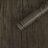 Fantasnight Klebefolie Möbel Holzoptik Vintage Möbelfolie Selbstklebend 40×300cm Eiche Braun Wasserdicht Aufkleber Dekoration Folie für Möbel Wände Schränke Küche Tische Weihnachtsdeko